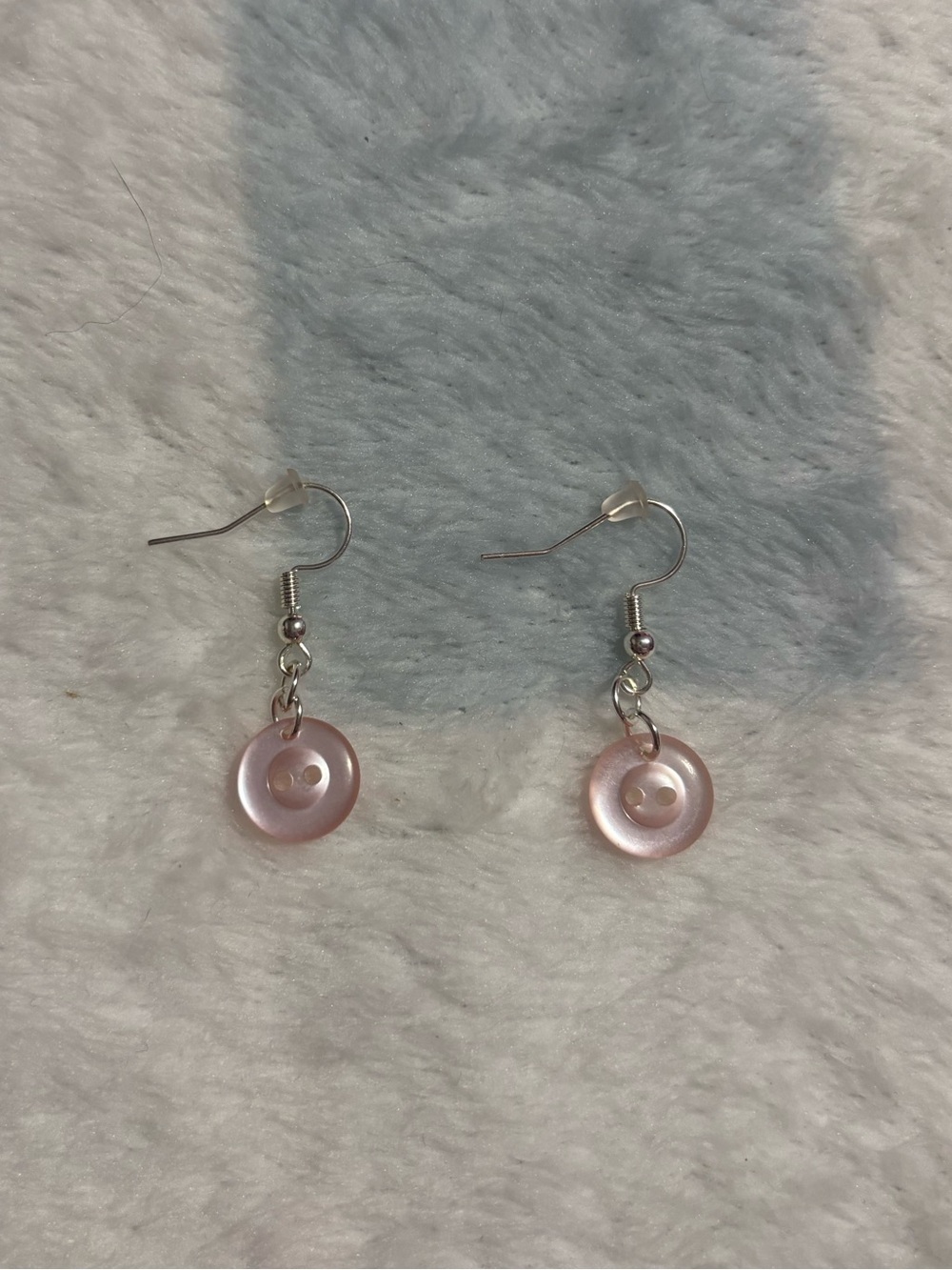 Homemade Never Worn Button Earrings